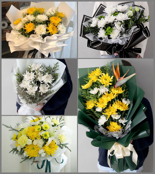 江苏苏州昆山市淀山湖镇度城村白事花束代送